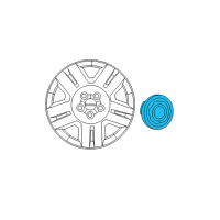 OEM Chrysler Wheel Center Cap Diagram - 6ES82SZ0AA