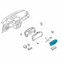 OEM 2012 Ford Fusion Dash Control Unit Diagram - 9E5Z-19980-H