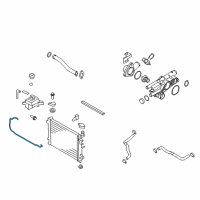 OEM 2008 Kia Rondo Pipe Assembly-Water Diagram - 254431D100