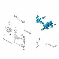 OEM 2010 Kia Rondo Control Assembly-COOLANT Diagram - 256002G600