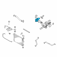 OEM Hyundai Sonata Fitting-Coolant Inlet Diagram - 25630-2G000