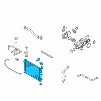 OEM 2010 Kia Rondo Radiator Assembly Diagram - 253101D110