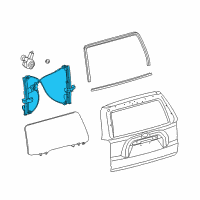 OEM Toyota 4Runner Regulator Diagram - 69807-35030