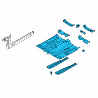 OEM 2018 Ford Fusion Front Floor Pan Diagram - HG9Z-5411135-C