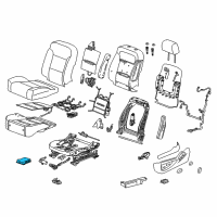 OEM 2018 Chevrolet Corvette Module Asm, Driver Seat Adjuster Memory (Hardware) Diagram - 23338340