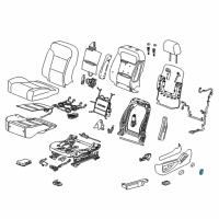 OEM 2016 Chevrolet Silverado 2500 HD Seat Switch Knob Diagram - 9063389