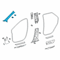 OEM 2019 Lexus RX450hL GARNISH Assembly, Front Pillar Diagram - 62210-48171-A1