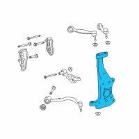 OEM Lexus LS600h Knuckle, Steering, LH Diagram - 43202-59075