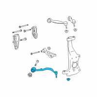 OEM 2015 Lexus LS460 Front Suspension Lower Control Arm Assembly, Left Diagram - 48640-59045