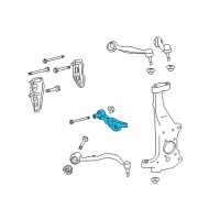 OEM 2015 Lexus LS600h Front Suspension Lower Control Arm Assembly Right Diagram - 48620-50131