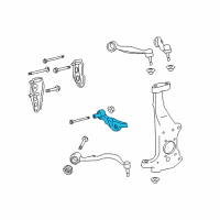 OEM 2013 Lexus LS600h Front Suspension Lower Control Arm Assembly Right Diagram - 48620-50131