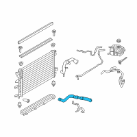 OEM Lincoln Continental Upper Hose Diagram - G3GZ-8260-C