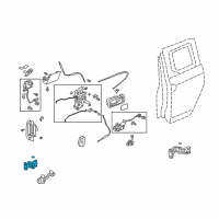 OEM 2005 Honda Element Hinge, Right Rear Access Panel (Upper) Diagram - 67910-SCV-305ZZ