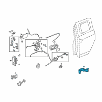 OEM 2004 Honda Element Hinge, Right Rear Access Panel (Lower) Diagram - 67920-SCV-305ZZ