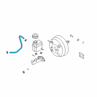 OEM 2007 Hyundai Santa Fe Hose Assembly-Brake Booster Vacuum Diagram - 59130-2B700