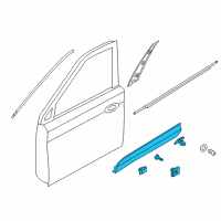 OEM Hyundai Garnish Assembly-Front Door Side RH Diagram - 87722-2W000-CA