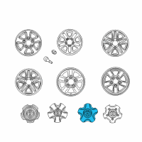 OEM 2005 Toyota Land Cruiser Center Cap Diagram - 42603-60671