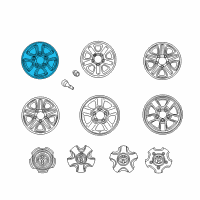 OEM Toyota Land Cruiser Wheel, Alloy Diagram - 42611-60310
