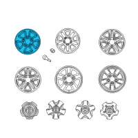 OEM 1999 Toyota Land Cruiser Wheel, Alloy Diagram - 42611-60182