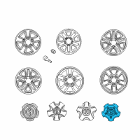 OEM Toyota Center Cap Diagram - 42603-60680