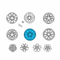 OEM 2003 Toyota Land Cruiser Wheel, Alloy Diagram - 42611-60510