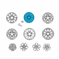 OEM 2003 Toyota Land Cruiser Wheel, Alloy Diagram - 42611-60461