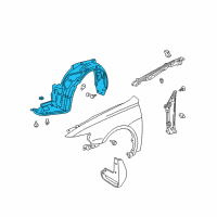 OEM 2005 Acura TSX Fender, Right Front (Inner) Diagram - 74101-SEA-000