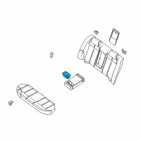 OEM Nissan Altima Cup Holder Assembly Diagram - 88741-JA00B