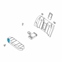 OEM 2008 Nissan Altima Pad & Frame Assembly Cushion, Rear Seat Diagram - 88305-JA01A