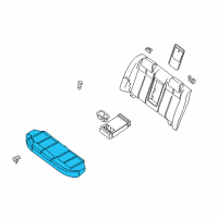 OEM 2009 Nissan Altima Cushion Assy-Rear Seat Diagram - 88300-JA21A