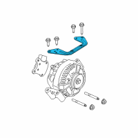 OEM Mercury Alternator Bracket Diagram - 1L2Z10153CA