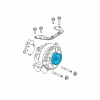 OEM Ford Mustang Pulley Diagram - F5OY-10344-FA