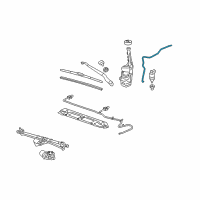 OEM 2010 Chevrolet Camaro Hose Asm-Windshield Washer Pump Diagram - 92214708