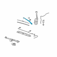 OEM 2014 Chevrolet Camaro Wiper Arm Diagram - 92231674