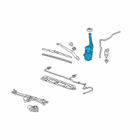 OEM 2010 Chevrolet Camaro Washer Reservoir Diagram - 92221383