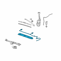 OEM 2012 Chevrolet Camaro Washer Hose Diagram - 92240337