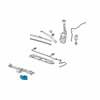 OEM 2011 Chevrolet Camaro Wiper Motor Diagram - 92212322