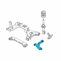 OEM 2007 Mercury Mariner Lower Control Arm Diagram - 6L8Z-3079-AA