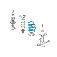 OEM 2017 Hyundai Accent Spring-Front Diagram - 54630-1R501