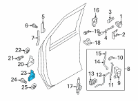 OEM 1992 Ford E-250 Econoline Lower Hinge Diagram - 6C2Z-1522810-A