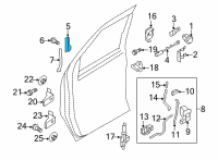 OEM 1997 Ford E-250 Econoline Handle, Outside Diagram - 8C2Z-1522405-AD