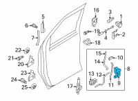 OEM 2015 Ford E-350 Super Duty Latch Diagram - 6C2Z-1521812-A