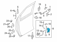 OEM 2018 Ford E-350 Super Duty Latch Diagram - 6C2Z-1521812-A