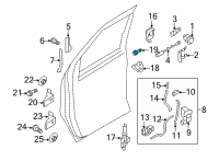 OEM 2019 Ford E-350 Super Duty Striker Screw Diagram - -N807169-S105