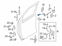 OEM 2017 Ford E-350 Super Duty Striker Screw Diagram - -N807169-S105