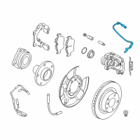 OEM 2014 BMW X1 Rear Abs Wheel Speed Sensor Diagram - 34-52-6-789-111