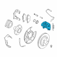 OEM 2008 BMW 335i Rear Left Brake Caliper Diagram - 34-21-6-769-101