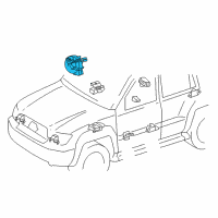 OEM 2019 Lexus LX570 Spiral Cable Sub-Assembly With Sensor Diagram - 84307-30270