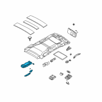 OEM 2004 Kia Sedona Lamp-Rear Room, RH Diagram - 0K55351310FCY