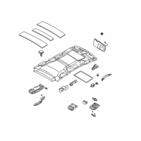 Genuine Ford Sun Visor Bracket diagram